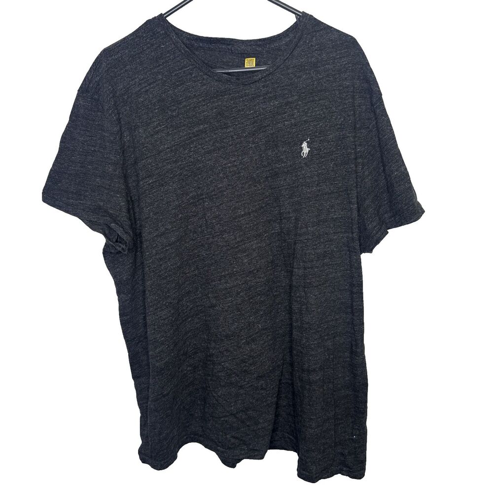 Polo Ralph Lauren T Shirt Mens Size 2XL XXL Gray Custom Slim Fit Pony Logo Tee